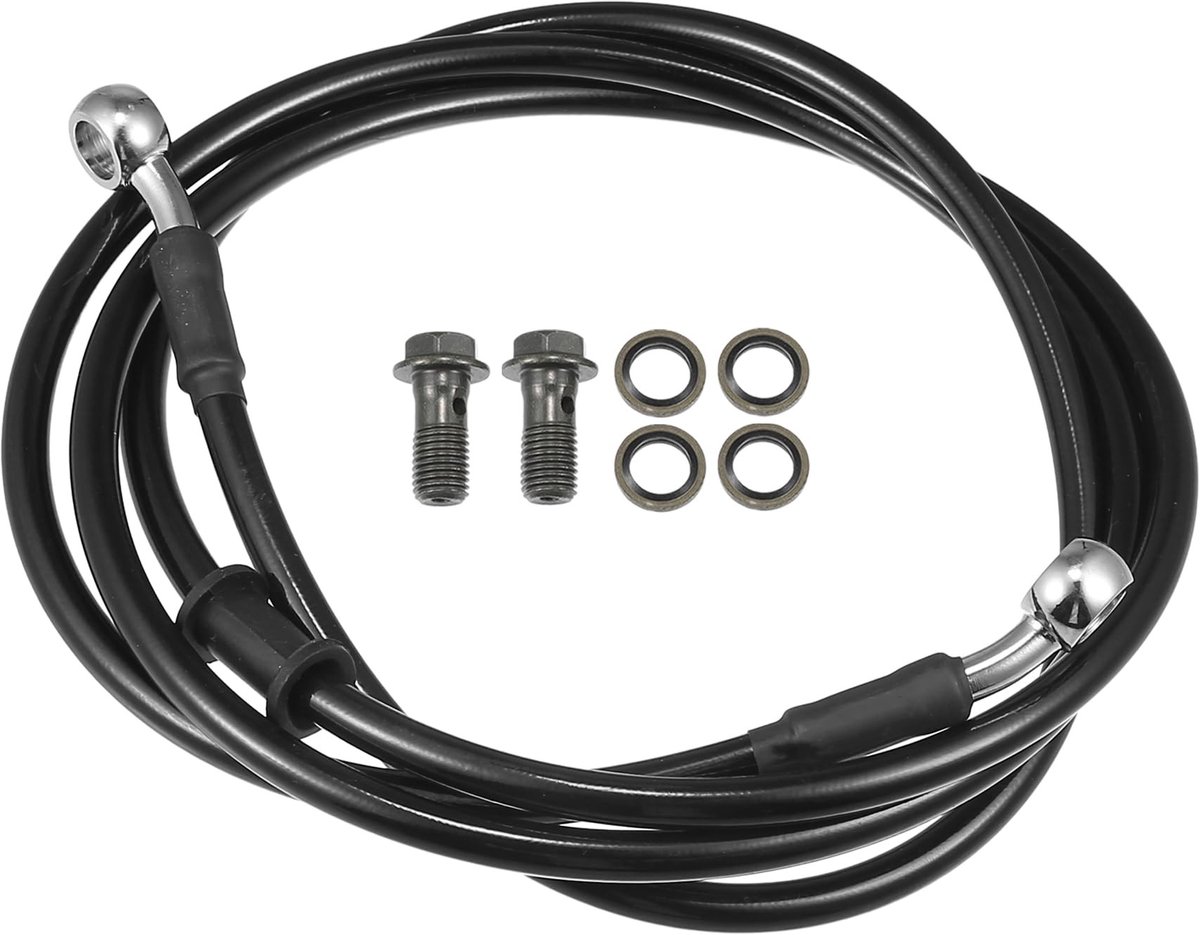 Elzusha - Universele Remslang - Zwart/Zilver - Voor Motoren en ATV's