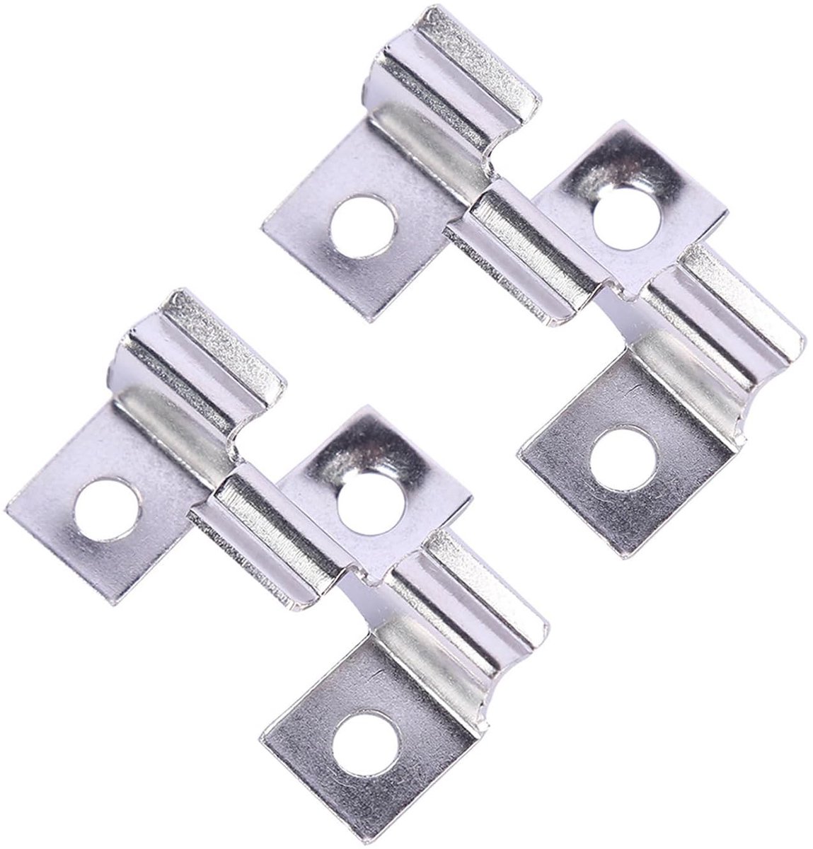 100 Stuks Patio Clips voor WPC Planken - RVS Bevestigingsclips voor Tuinmeubels en Terrasconstructies