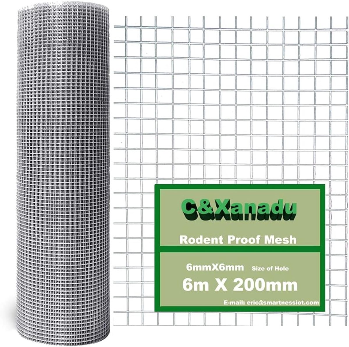 Knaagdiergaas - Zilver - 20 x 5,0 m - Thermisch Gegalvaniseerd Staal - Voor Buitengebruik