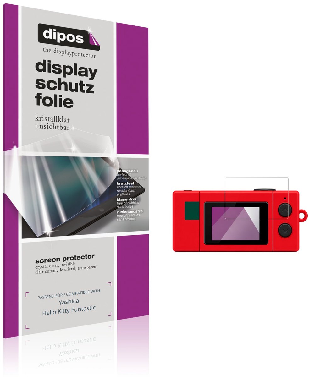 dipos – 4x Beschermfolie geschikt voor Yashica Hello Kitty Funtastic | Krasbestendige & heldere Screenprotector Ultra-Thin