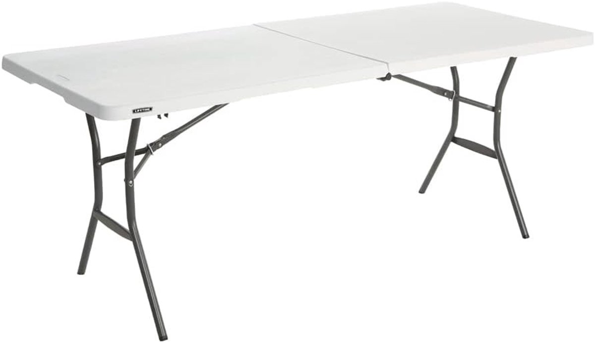 Lange Inklapbare Tafel - Kleurrijk - 183 x 76 x 74 cm - UV-bestendig Polyethyleen - Voor Binnen en Buiten