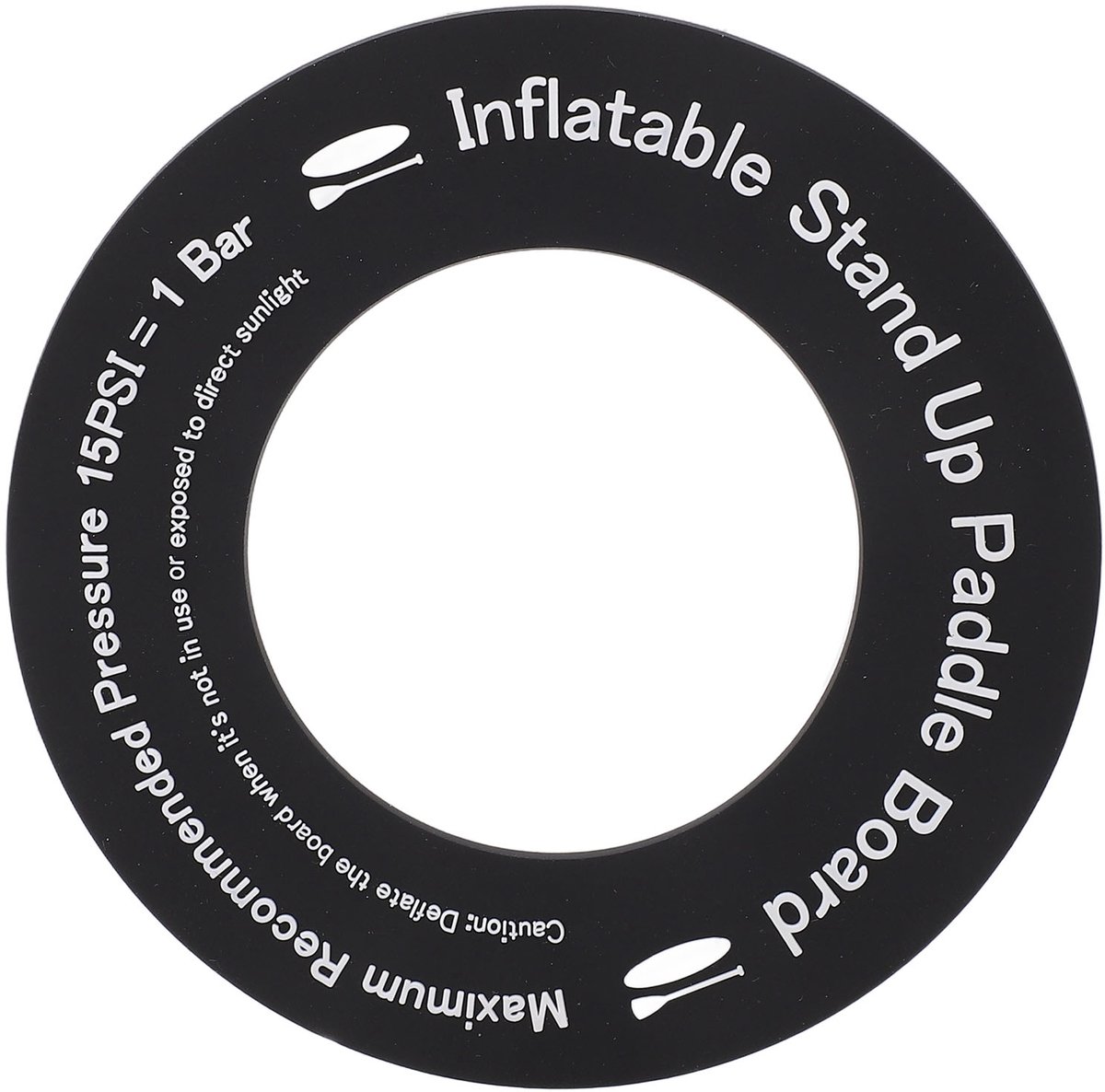Gasventiel adapter pakking van PVC – antislip – geschikt voor opblaasbare surfplank, kajak en rubberboot – buitendiameter 11 cm