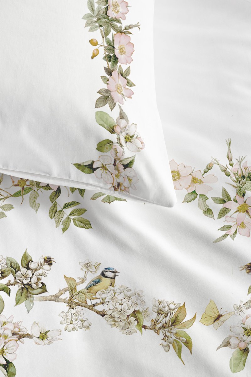 Marjolein Bastin In Bloom dekbedovertrek - Tweepersoons - 200 x 200/220 cm - Perzik