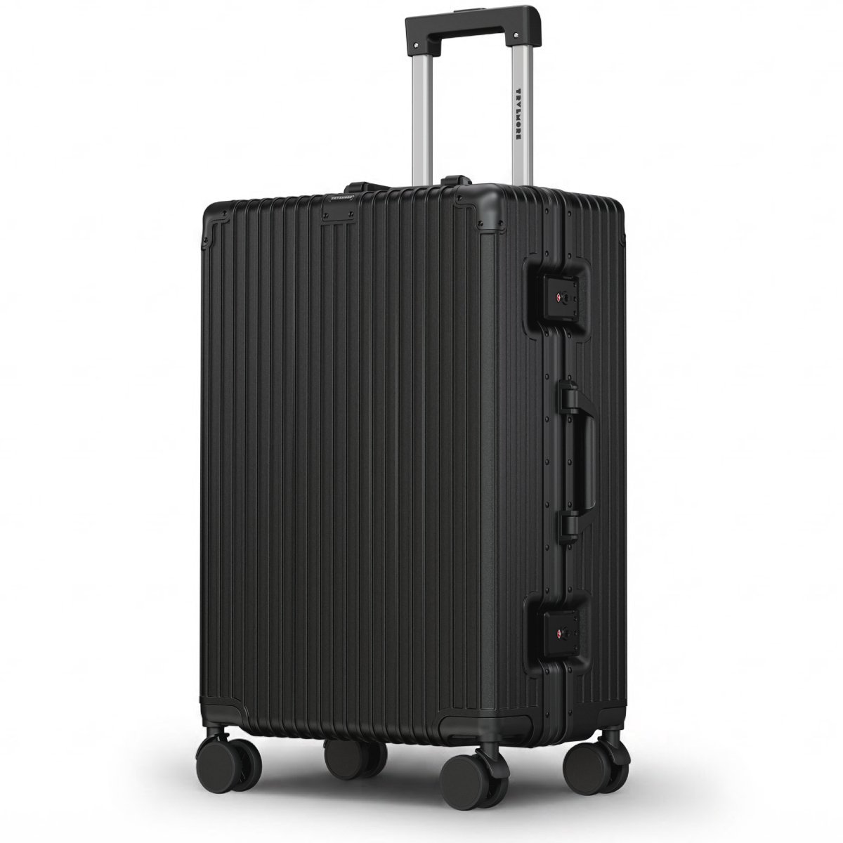 TRVLMORE Premium Reiskoffer - 65x43x26 cm - Dubbel TSA-slot - Trolley - Ritsvrij - 72 Liter - Zwart