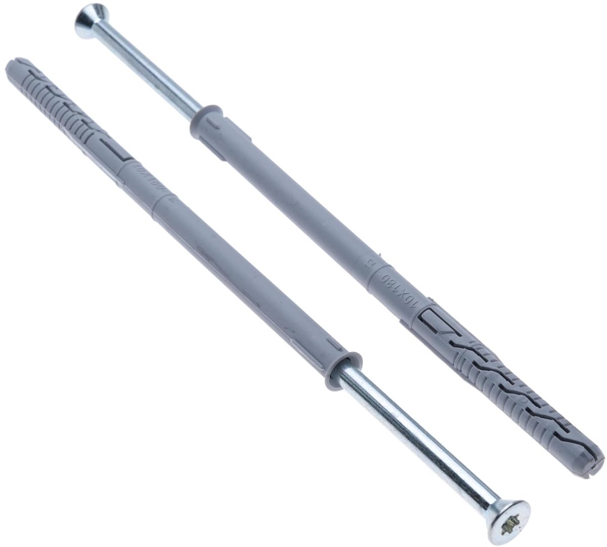 6 x 85 mm verzonken Torx-schroeven TX30 met 8 x 80 mm nylon pluggen, zware framebevestigingsset, TX-aandrijving expansiepluggen voor metselwerk, raamkozijnen, gevels, houtmontage (50 stuks)