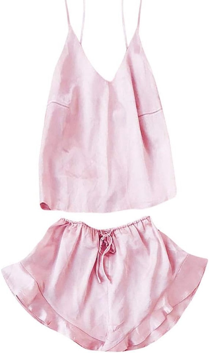 Dameskostuums Dames Lingerie Set Nachtkleding Sexy Shorts Satijnen pyjama Nachtkleding
