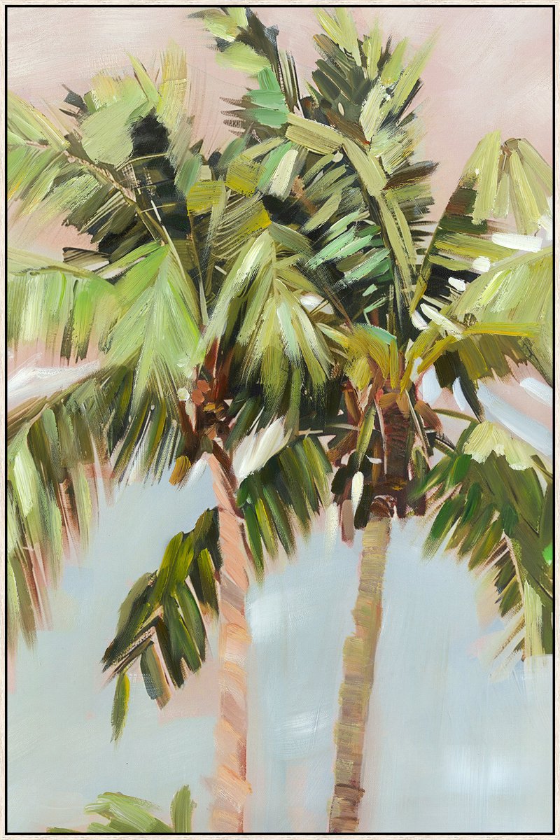 Schilderij met frame palms
