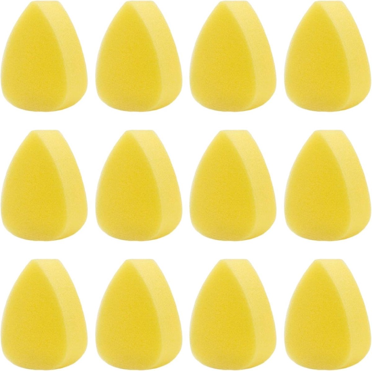 12 Stukken Schmink Spons, Druppelvormig Wattenschijfje, Make-Upgereedschap, Geschikt Voor Schilderen En Schilderen.