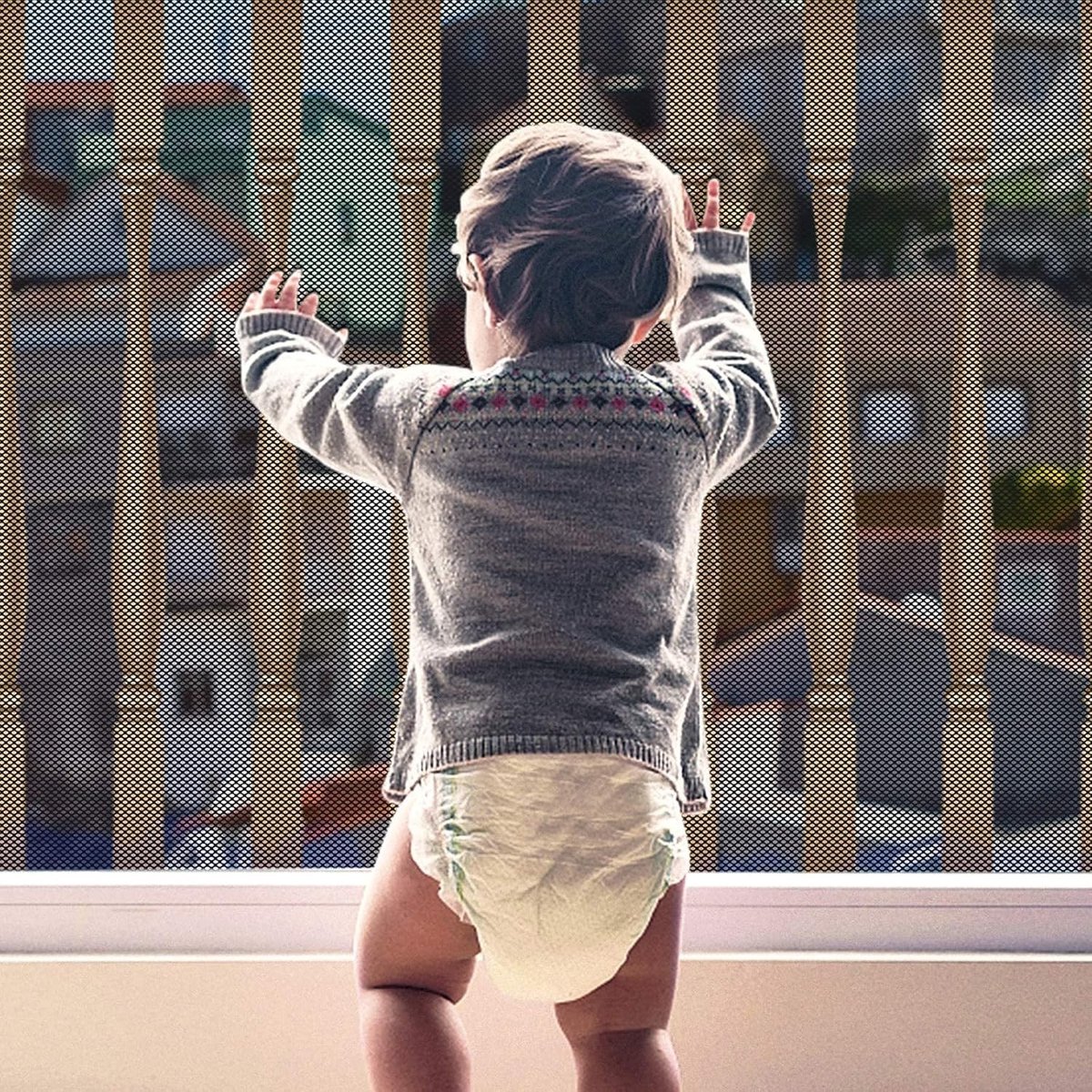 Veiligheidsnet voor Kinderen, Verstelbaar en Stevig, Ideaal voor Balcon en Trappen, 300Lx90H cm, Bescherming tegen Valgevaar en Speelgoedveiligheid
