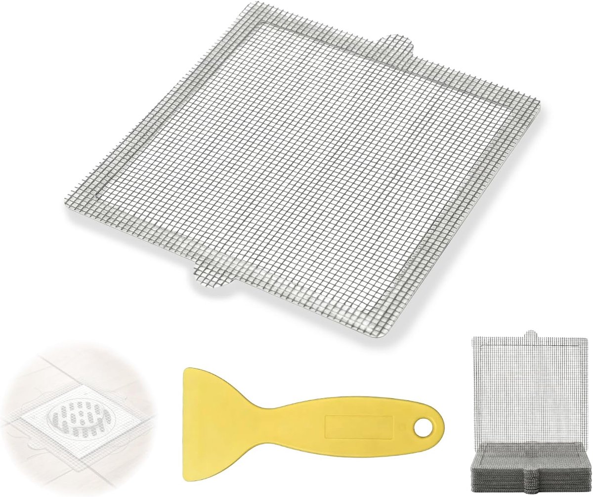 Haarvangers voor douche 40 stuks - Wegwerpstickers 15 x 15 cm - Flexibele lijm - Voorkomt verstopping - ShopVlot