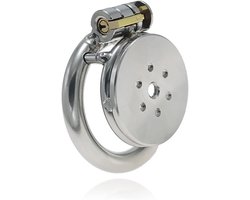 Chastity Cage Small Chastity Cage Male Metal Chastity Device Steel Cock Cage for Men BDSM Bondage Negative Penis Cage Sex Toys for Couples (45MM)