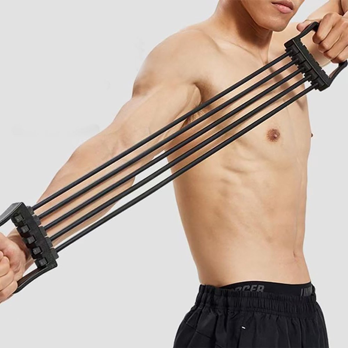 Expander Verstelbare Borst Expander Trekker Borst Workout Apparatuur Gebruikt voor Familie, Gym, Schouders en Armen Training (zwart)