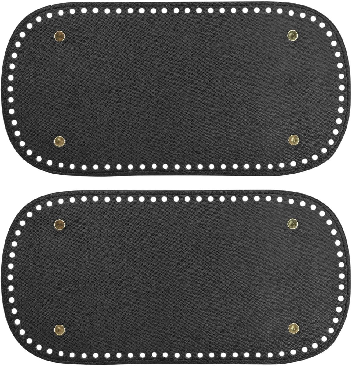 Pocket Bottom 30x15 cm - PU Leer - Zwart - Voor het maken van handtassen - ShopVlot