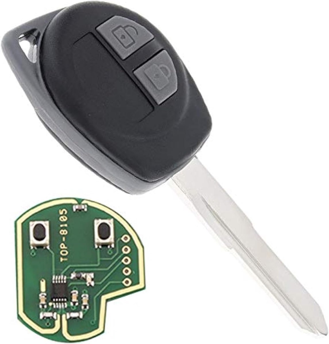 433MHz 2 Knoppen Keyless Uncut Flip Afstandsbediening Sleutelhanger met ID46 Chip en HU87 Blade KBRTS004 Fit voor SUZUKI SWIFT SX4 Alto IGNIS Splash 2007-2013