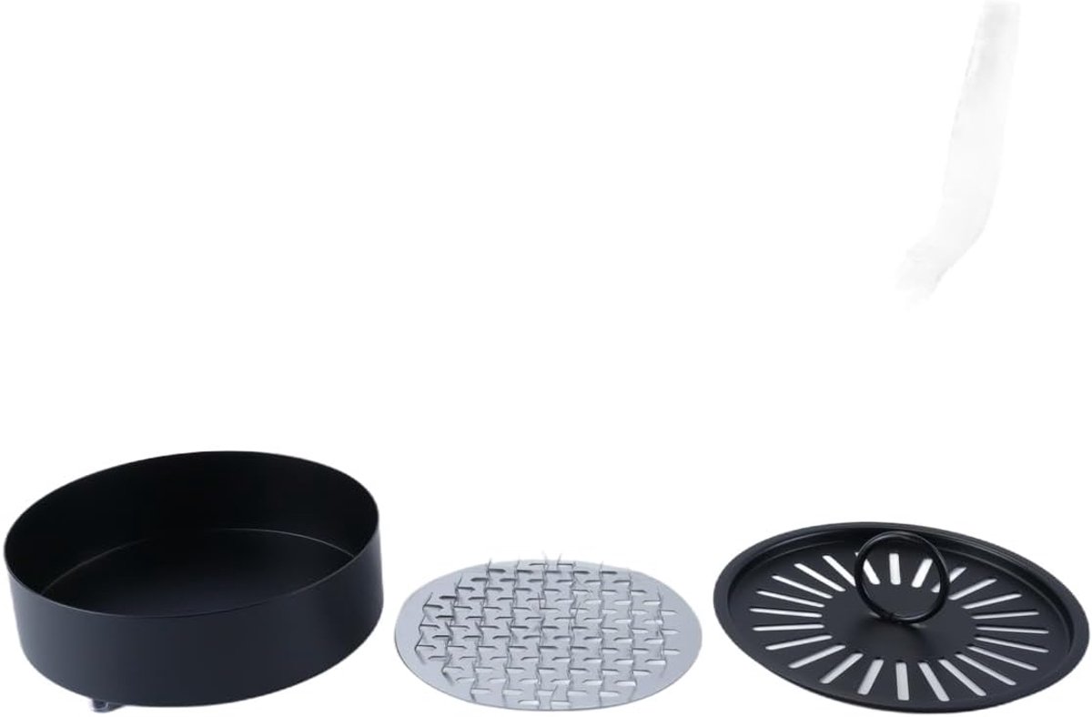 Spiraalcontainer met dekselgreep voor muggenspiralen, voor wierookspiralen, tuin, kamperen, buiten