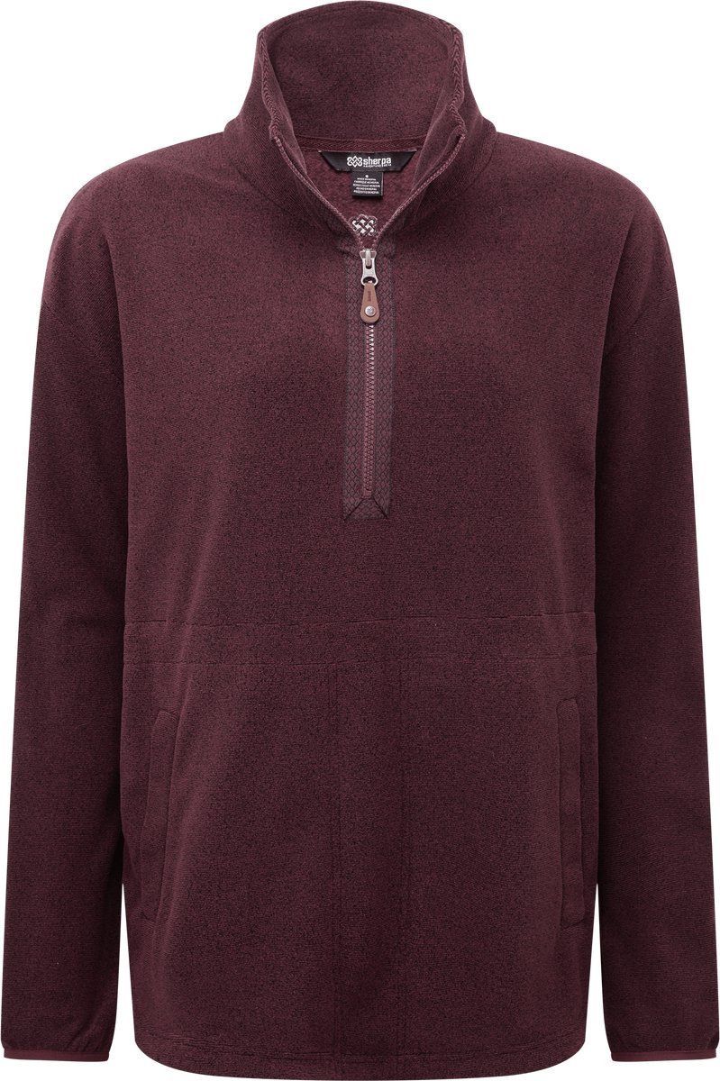 Sherpa Adventure Gear Rolpa Fleece Pop-Over Trui Merlot Rood