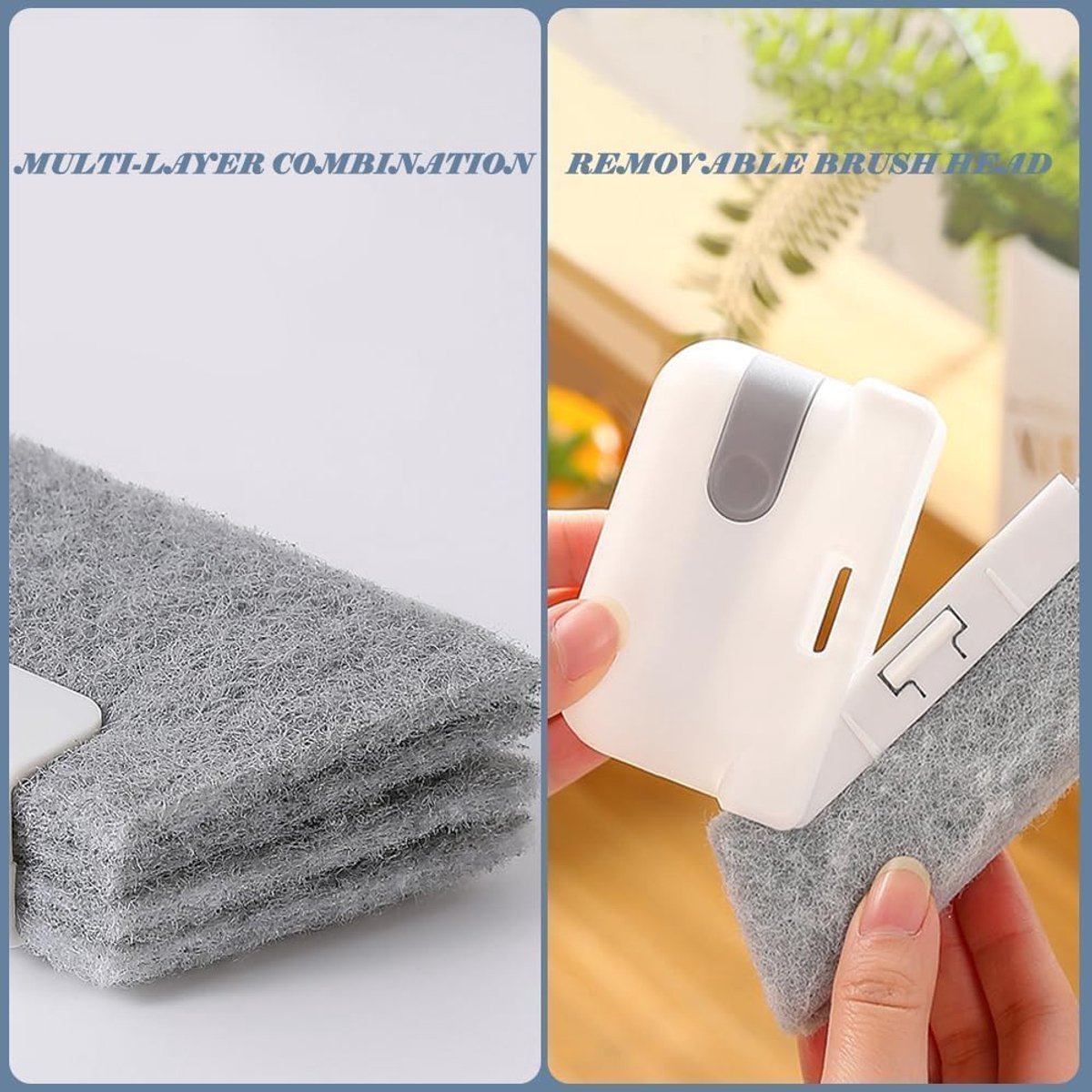 reinigingsborstelset 6 stuks - ergonomisch ontwerp - verwisselbare koppen - ideaal voor badkamer en keuken - ShopVlot