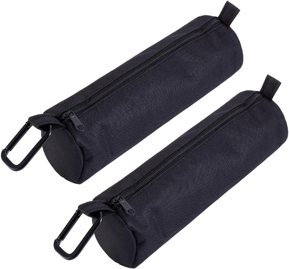 2Pcs Pickleball Ball Houder Zwart Pickleball Ball Houder Tas Met Metalen Haak Draagbare Tennisballen Opbergtas Pickleballs Training Apparatuur Pickleballs Paddle Bag Reizen Accessoire