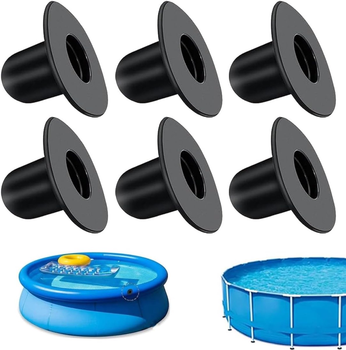 Reservestop voor bovengrondse zwembaden, buisstop voor zwembadpompen, filterpomp, compatibel met Intex en Bestway, 6 - ShopVlot