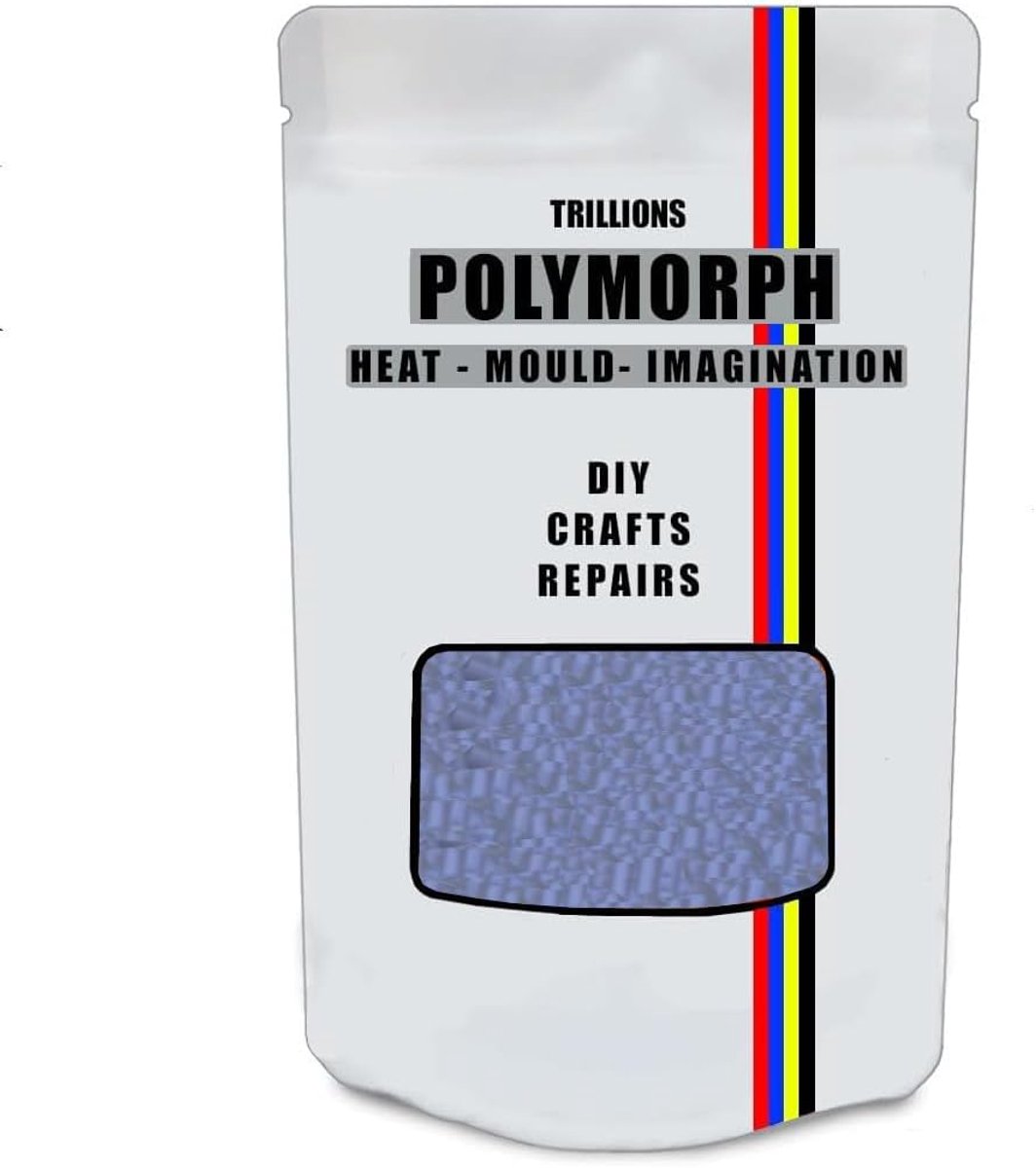 Hand-moldable Blue Polymorphic 200g - Thermoplastic - Unlimited Uses - Crafts, DIY Repairs, Modeling, Prototypes - ShopVlot
