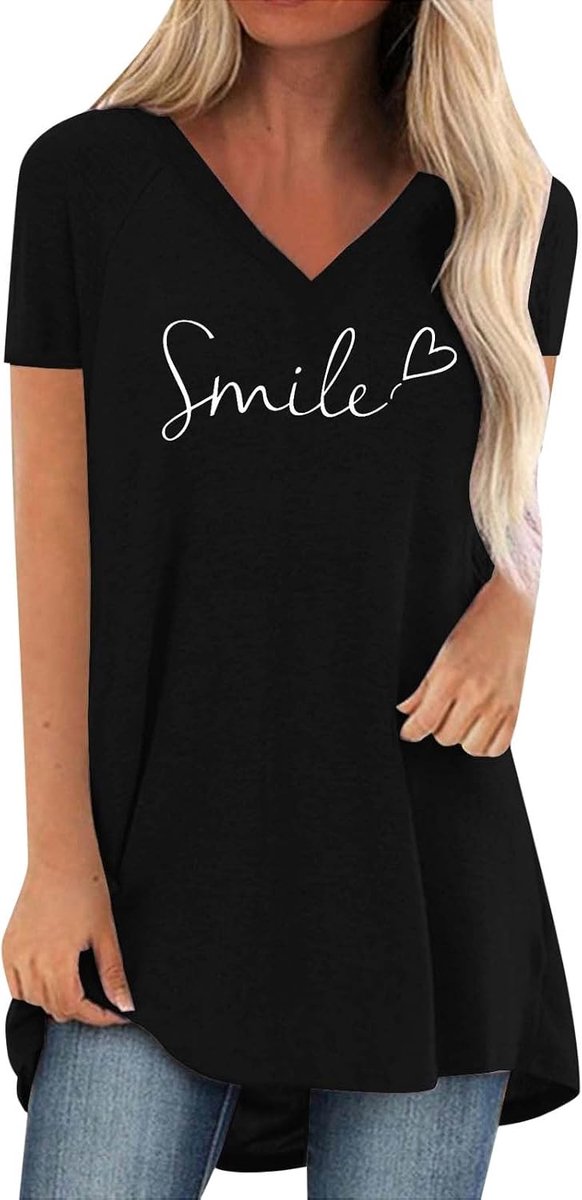 Oversized T-shirt met korte mouwen