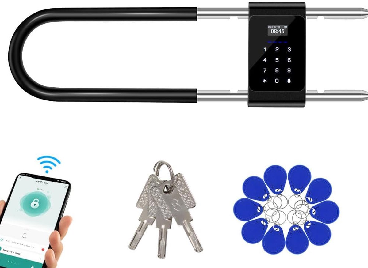 Slimme deurknop met vingerafdruk - elektronische digitale slot - veilig en keyless toegang - ShopVlot