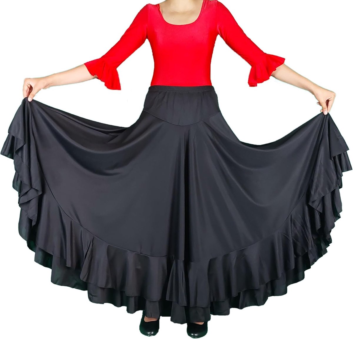 Flamenco de Danse flamenca Gitane andalouse Noir Adult