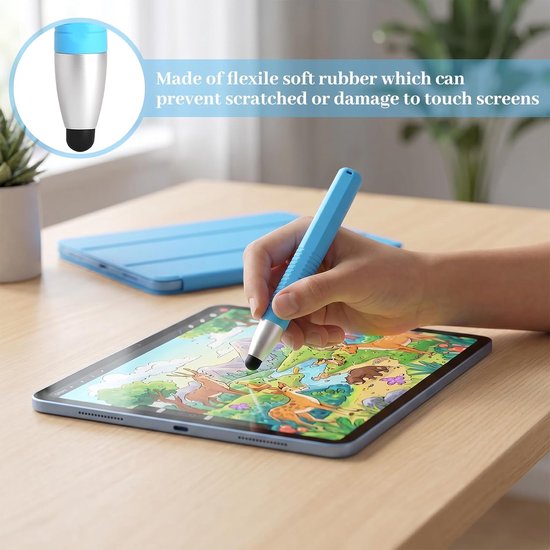 2 stuks mobiele telefoon pennen om te typen, tablet pen kinderen, touch pen — afbeelding 4