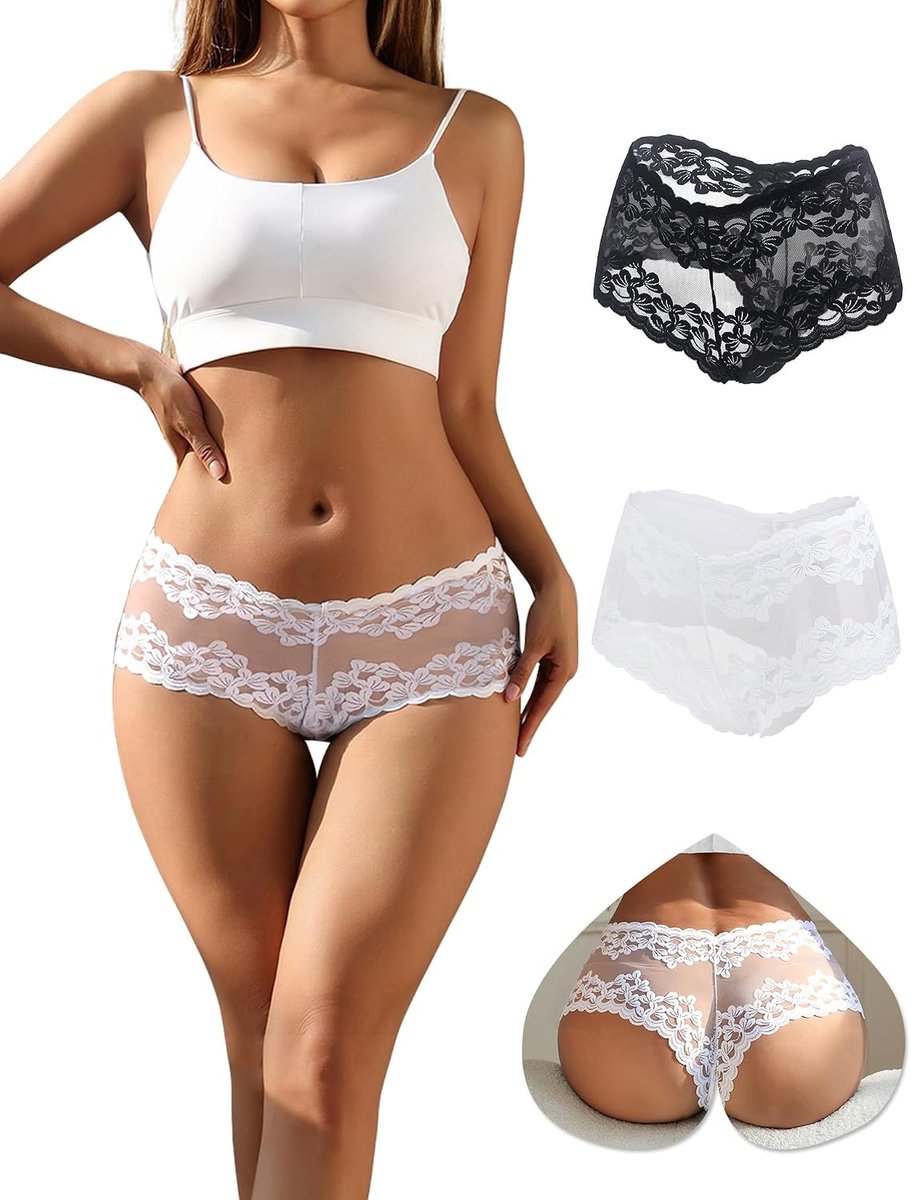 Strings voor Dames Sexy Kanten String Naadloze Onderbroek Voor Dames Stretch Slipjes Grote Maten Damesondergoed Damesslipjes Damesonderbroek Panties Underwear Braziliaanse Slip