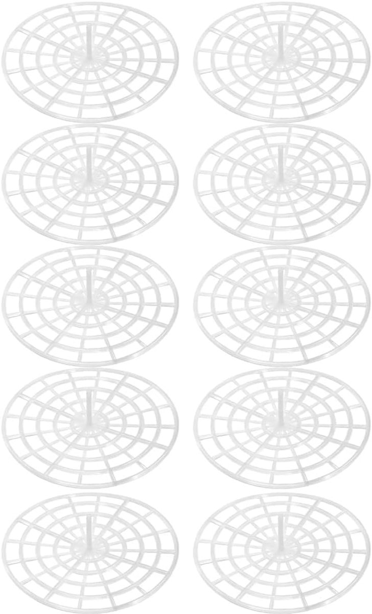 10 stuks plastic gistingsroosters, 12 cm diameter rond persnet voor gelijkmatige druk, geschikt voor ingelegde komkommers, Kimchi zuurkool