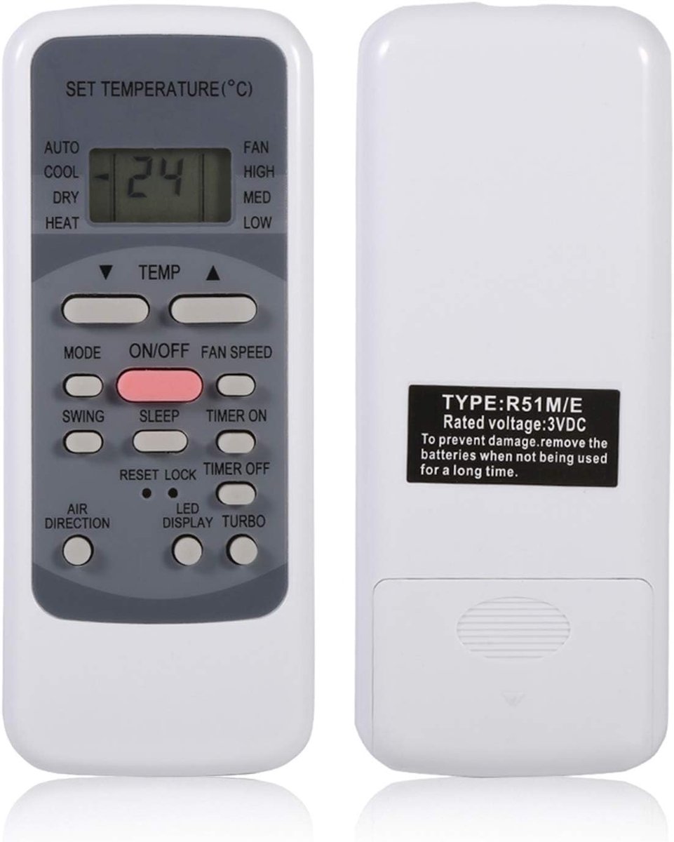 Afstandsbediening voor AC-afstandsbediening Vervangende universele controller voor R51-serie R51/E R51/CE R51M/CE R51D/E R51M/BGE R51M/BGE