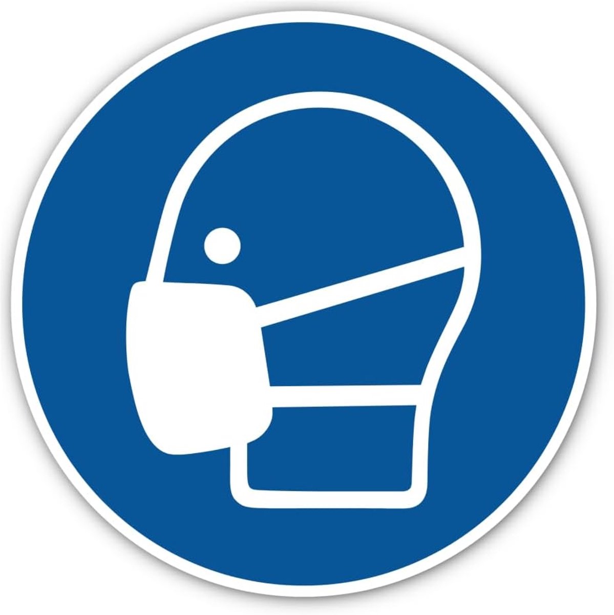 Gebruik: M016 - DIN EN ISO 7010 / ASR A1.3 - sticker: Ø 20 cm, 1 stuk