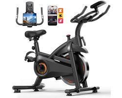 Lontek CBE30 hometrainer met 100 weerstandsstanden, 150 kg, hartslagmeting, stille riemaandrijving