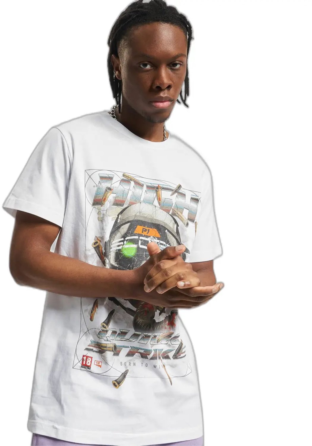 T-shirt Mister Tee Highscore Wit