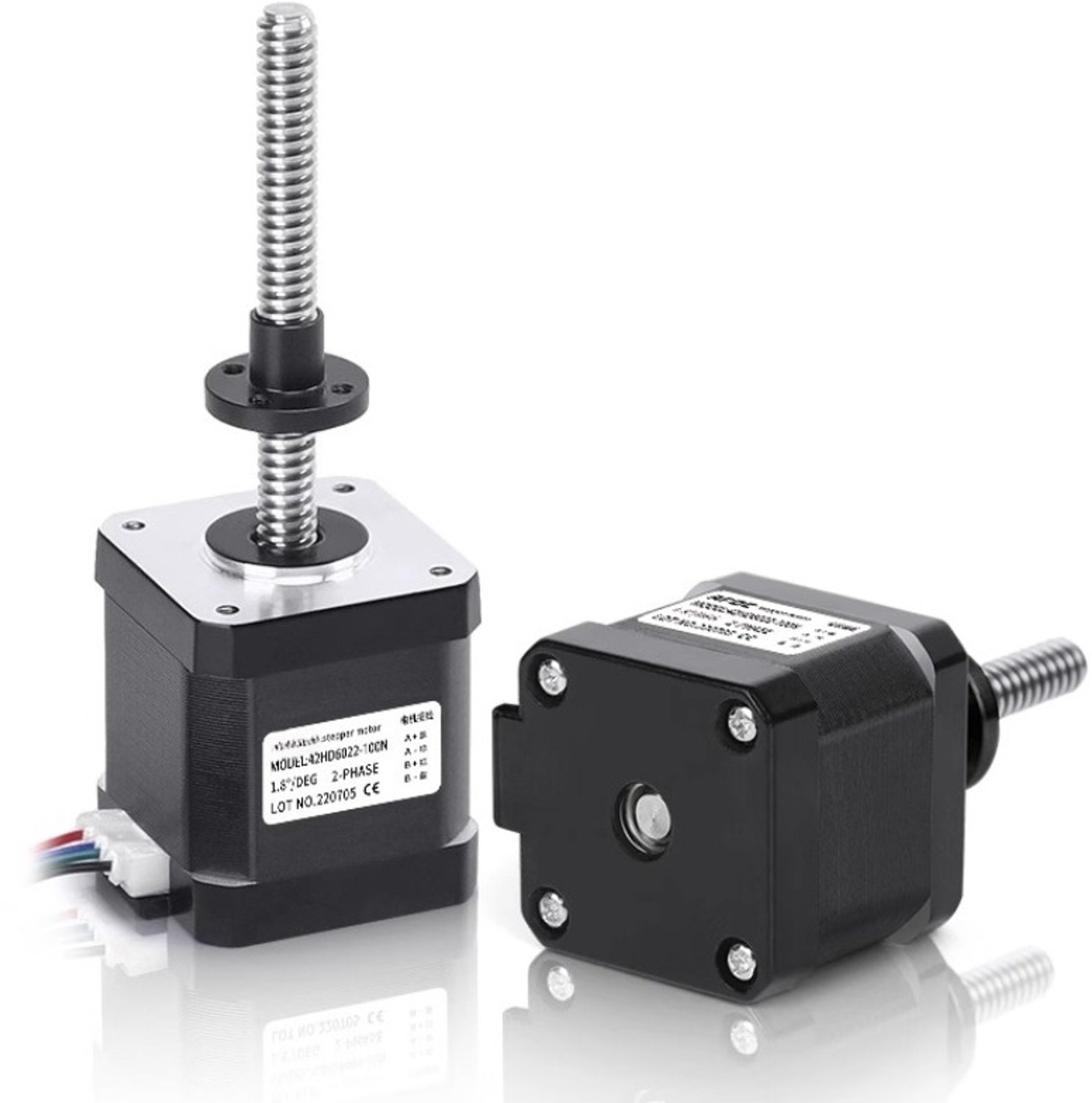 Lineaire Stappenmotor - Spindelmotor - Lineaire Actuator - NEMA 17 - 40mm Motor - 100mm T8-8 Spindel - Trapsgewijze Positionering - Voor 3D-printers, CNC-machines en Automatisering