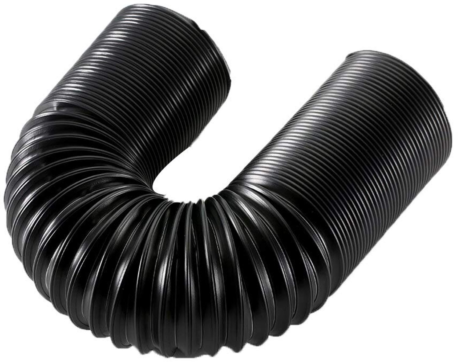 Famanu Universele luchtinlaatleiding van 2,5 inch (63 mm), flexibele expansieslang tot 1 meter, perfect voor het afvoeren van koude of warme lucht uit motorruimtes wit