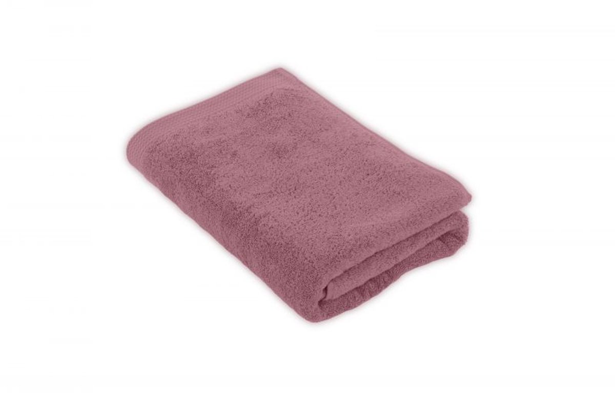Tiseco Home Studio - Badlaken DELUX - 100% katoen - 550 g/m² - 70x140 cm, donkerroze