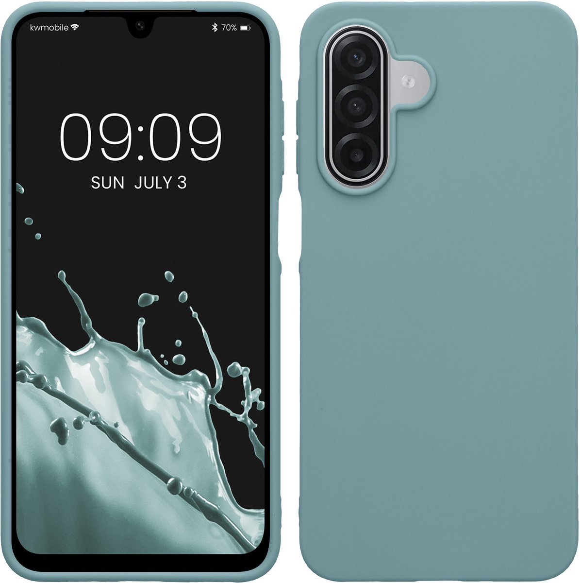 kwmobile telefoonhoesje geschikt voor Samsung Galaxy A18 4G / 5G - Hoesje voor smartphone - Back cover in Arctische nacht