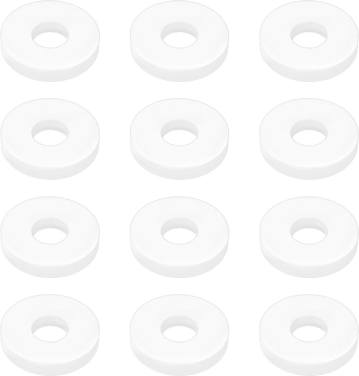 12 Stuks Siliconen Rubber Lure Pump Washers voor Bait Pumps met een Bore Diameter van 22mm - Perfect voor Vissen en Aasvoorziening