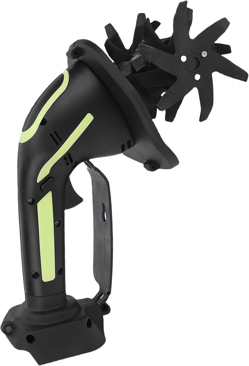 Draadloze Mini Cultivator met Oplaadbare Accu en 4 Rijen Manganese Stalen Messen voor Grondbewerking, Onkruidbestrijding en Tuinonderhoud