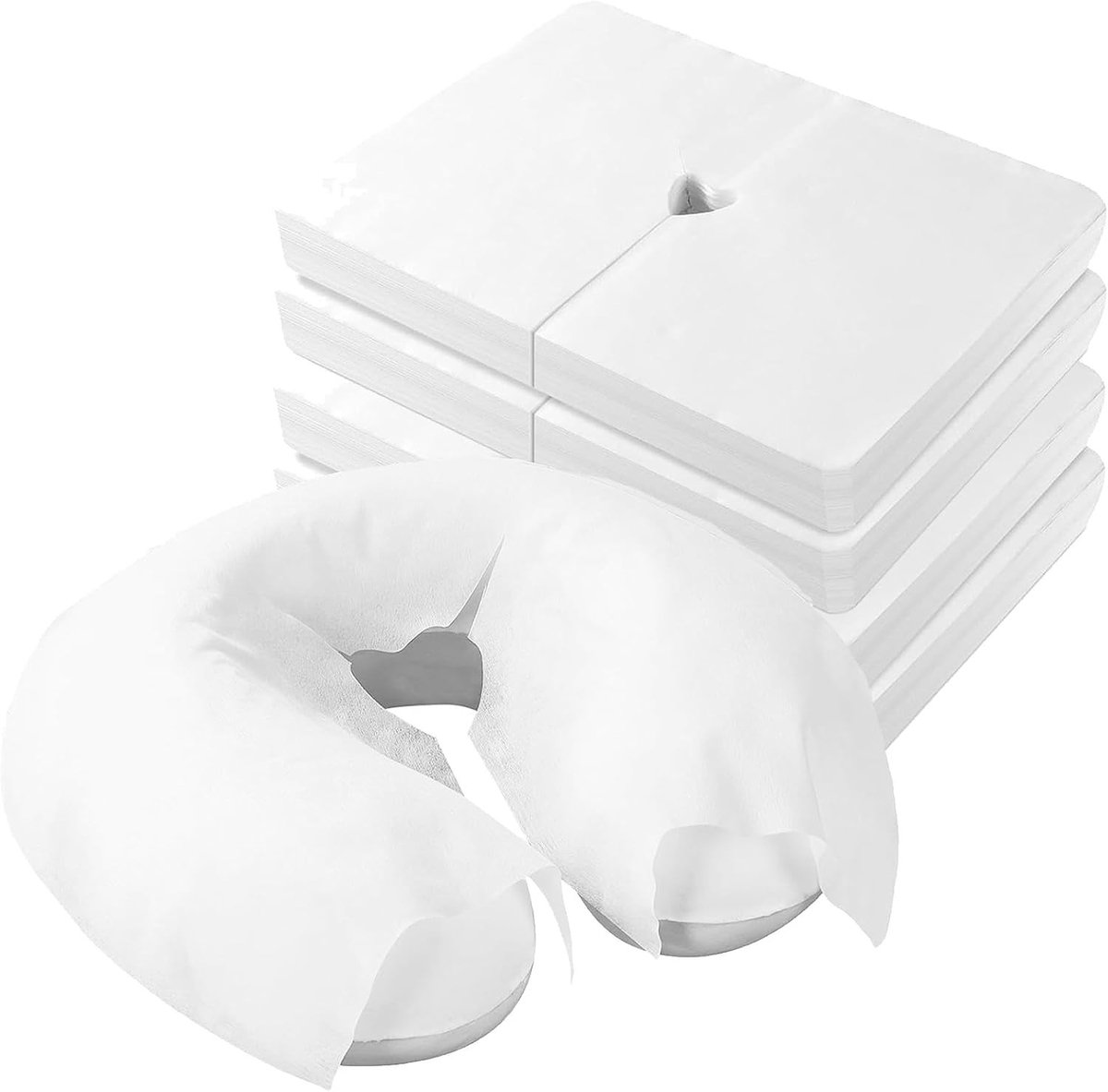 Wegwerp Gezichtsbedekking - 200 Stuks - 180 x 80 cm - Zachte Vliesstof - Voor Massagesalons en Spa's