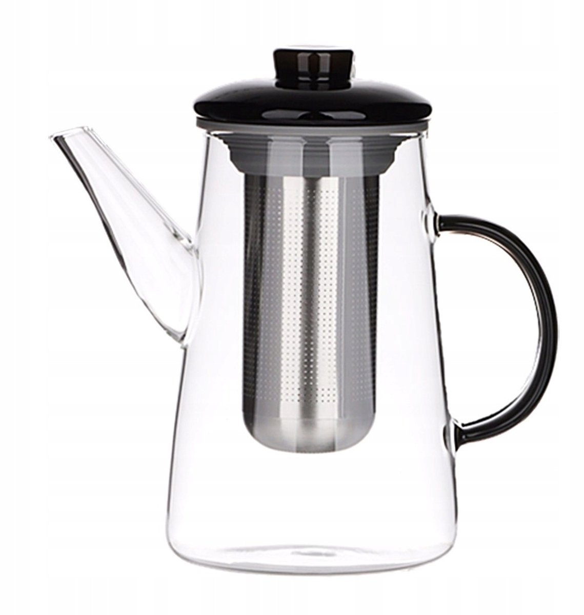 Glazen Koffiezetter Zwart 0,7L - Stijlvol en Hittebestendig