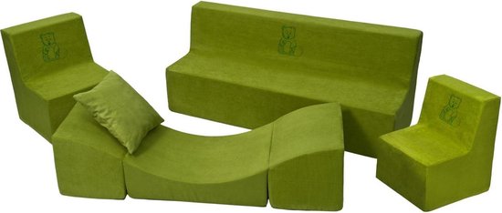 katoen Amazon Jungle dans Zachte Foam meubels borduurwerk set: 2xbank + Bank voor kinderen,  comfortabel,... | bol.com