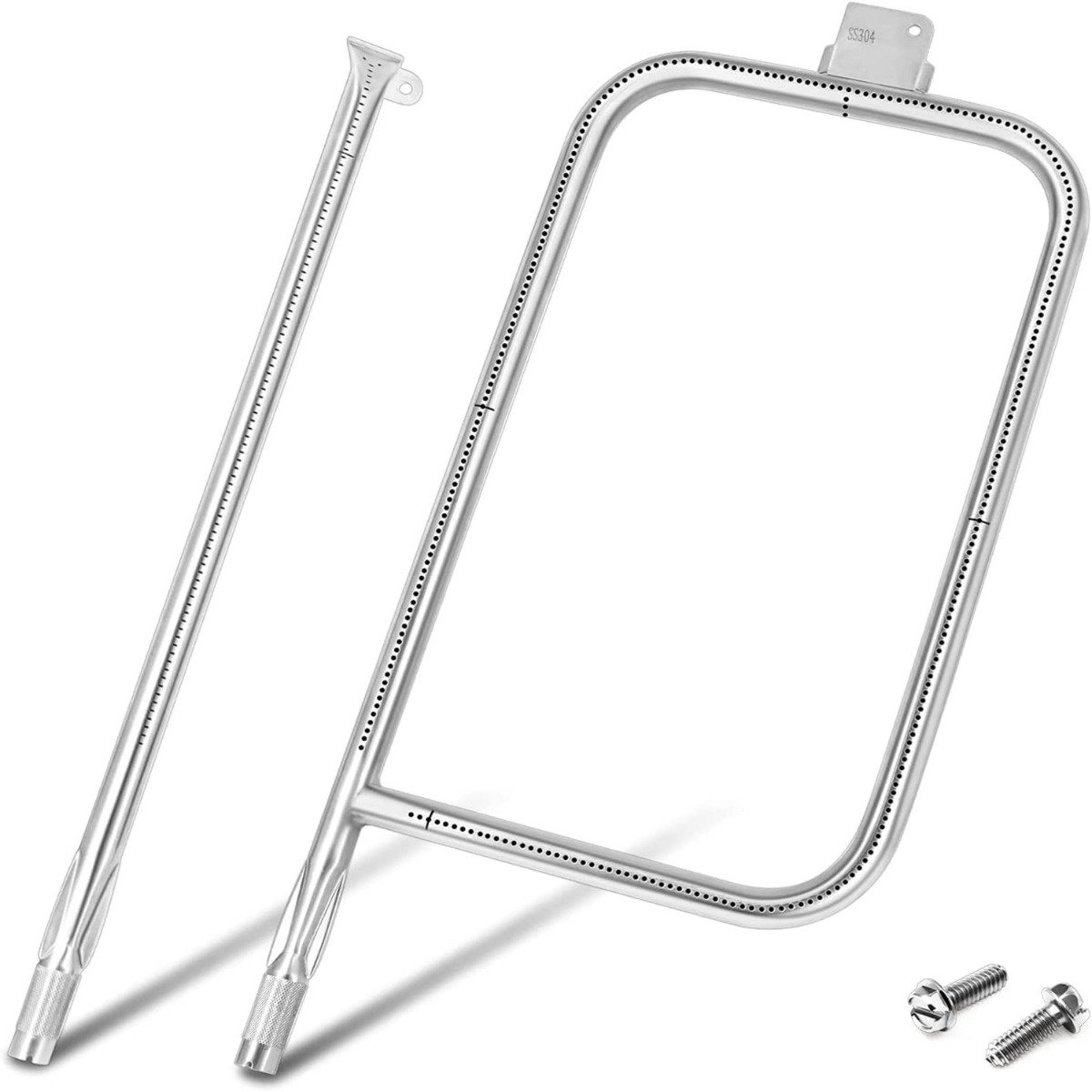 Roestvrijstalen brandbuis compatibel met Weber Q-serie gasbarbecues Q300 Q320 Q3000 Q3200 61x29.5x3.5 - Exacte pasvorm
