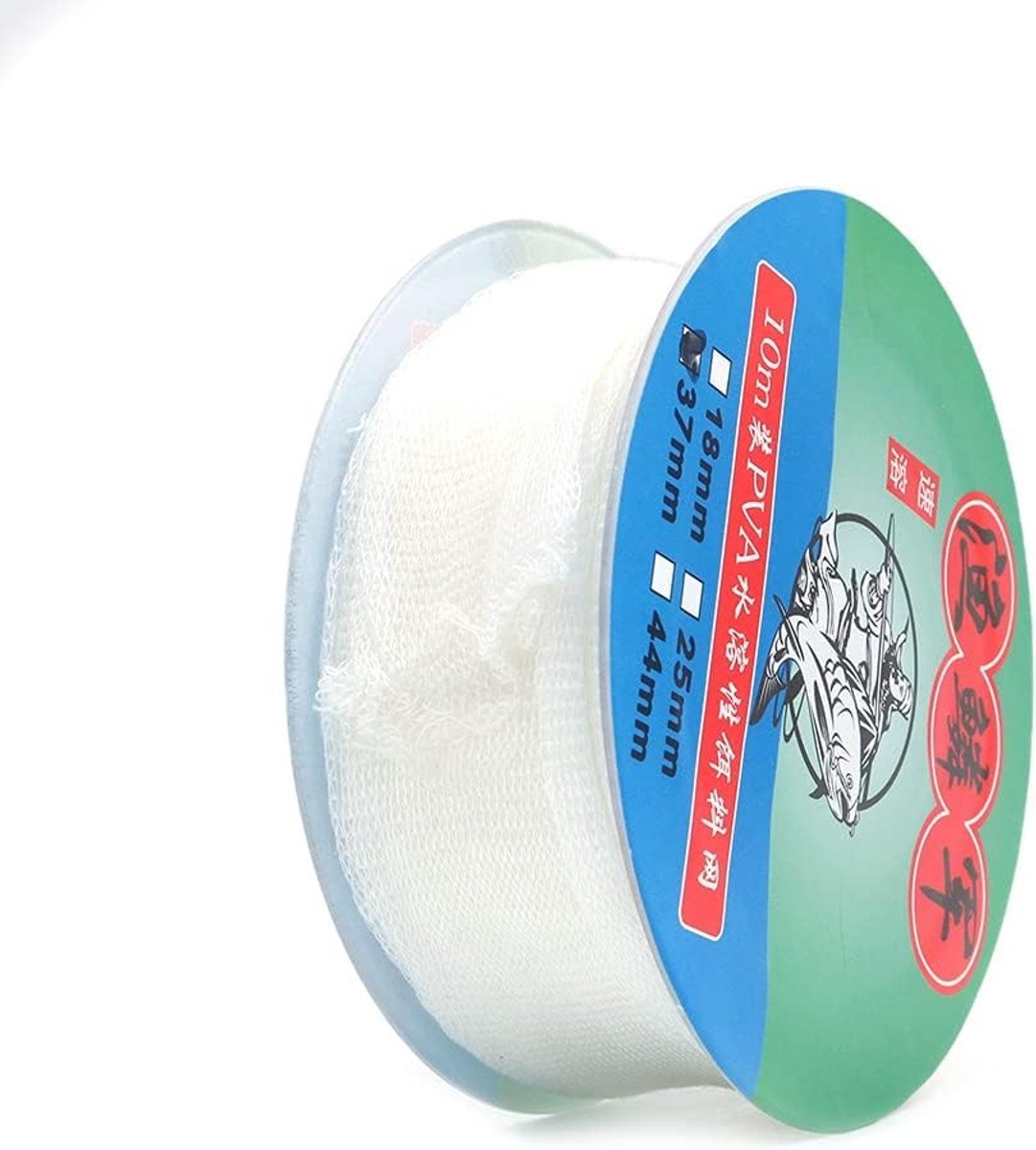 10 meter lange snel oplosbare wateroplosbare PVA-mesh voor het vullen van karpervisserij, ideaal voor haakbaits en voederballen