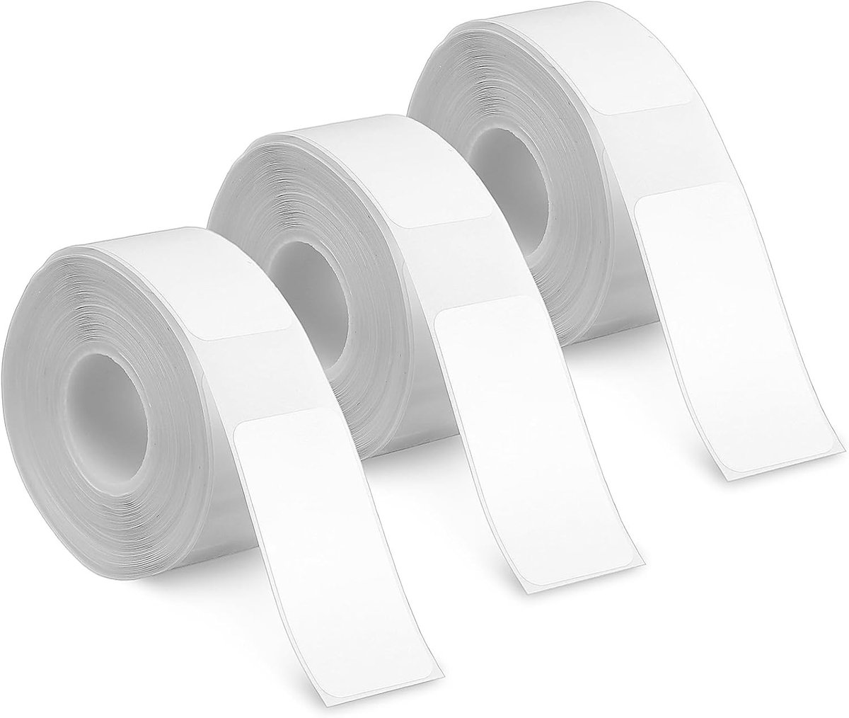 3 Rollen Thermische Labels, Wit, 14 x 30 mm, Zelfklevende Etiketten voor Thuis, Kantoor en School, Geschikt voor Phomemo D30/D32/D35/Q30/Q30S/Q31 (180 Labels/Rol)