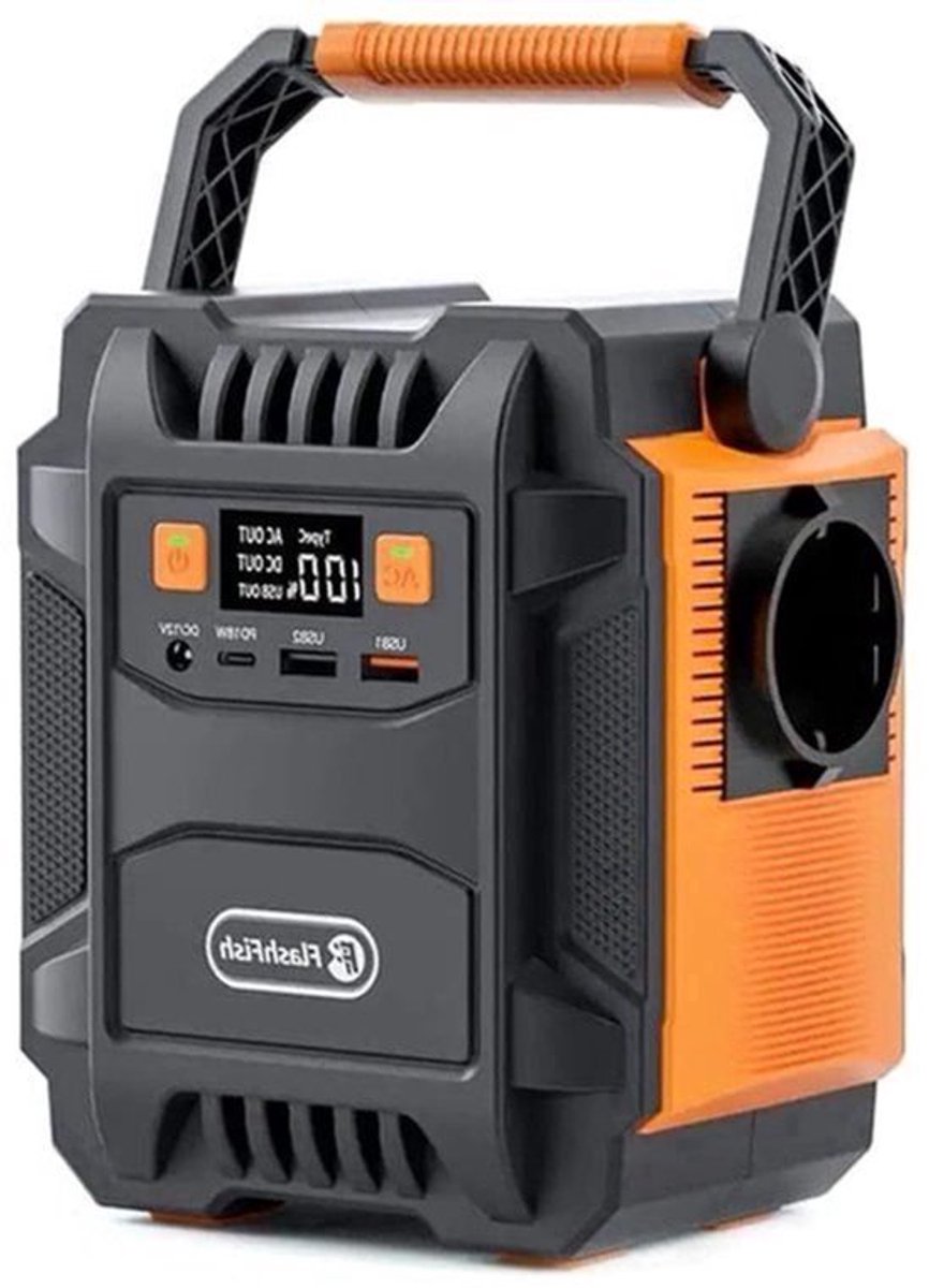 Draagbare Power Station – Mobiele Batterij – Noodstroom – Camping Accu – 172,8 Wh – 6 Aansluitingen – LED Noodlicht
