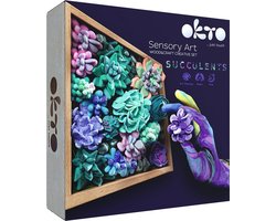 OKTO Sensory Art WoodEnCraft - Luchtdrogende Klei - 21X21Cm - 14 Jaar