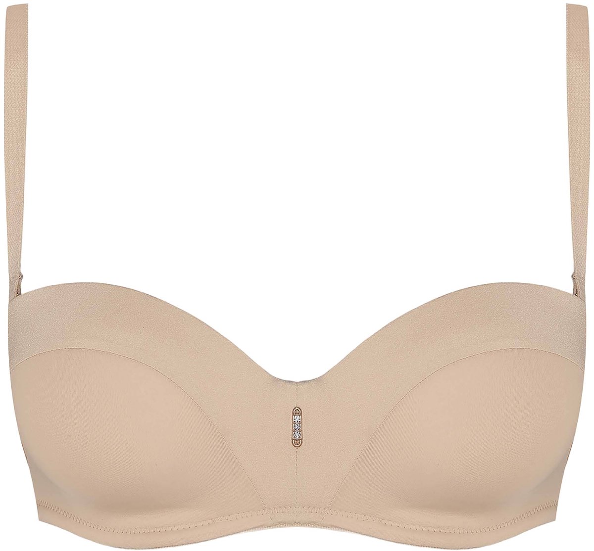 ESOTIQ Ondrea 34377 - Push-up-beha - Beige - Strapless - Verstelbare bandjes
