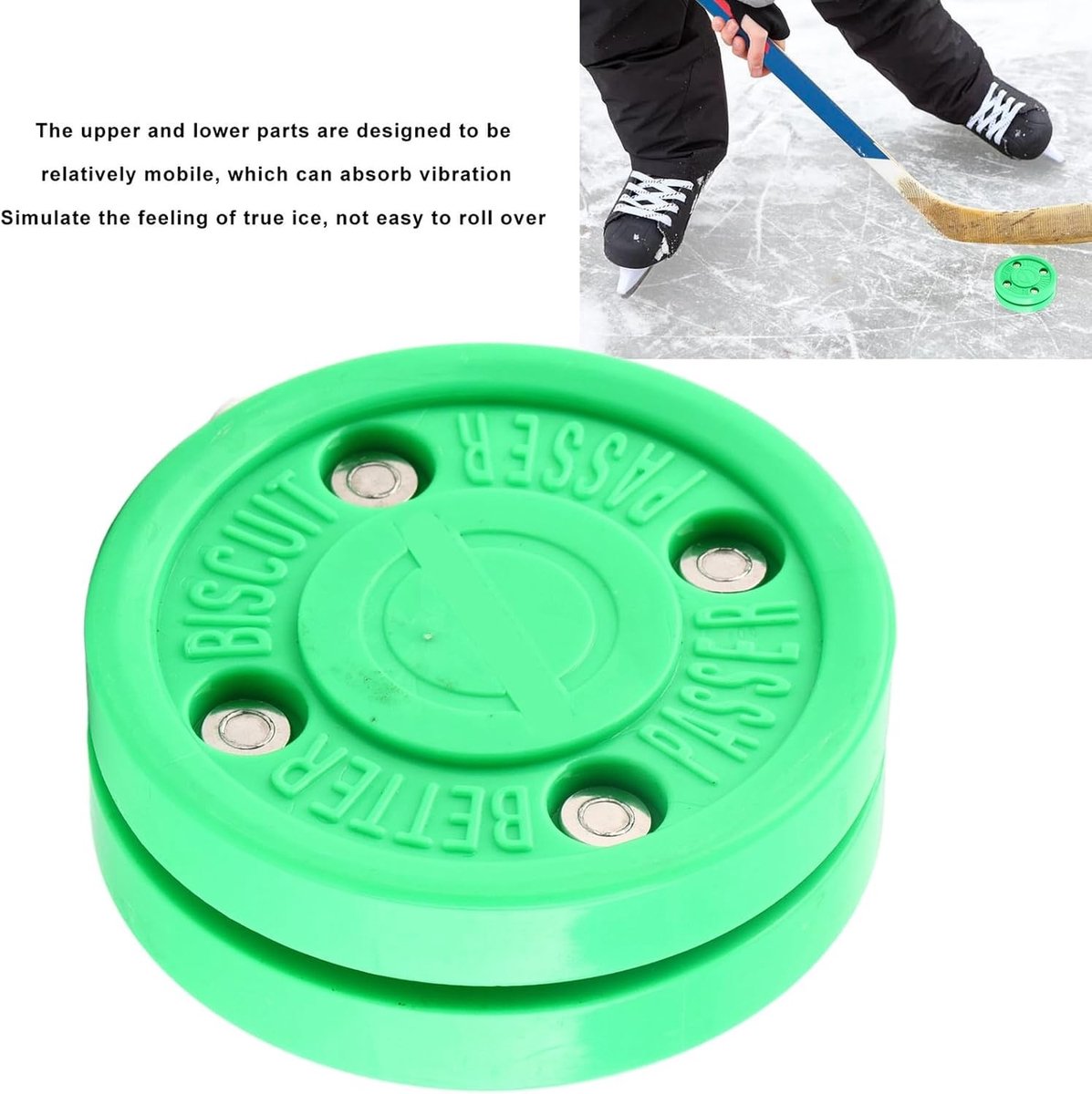 Polyoxymethylene IJshockey Puck voor Dagelijkse Training, Schaatsen en Straatijshockey - Duurzaam en Lichtgewicht